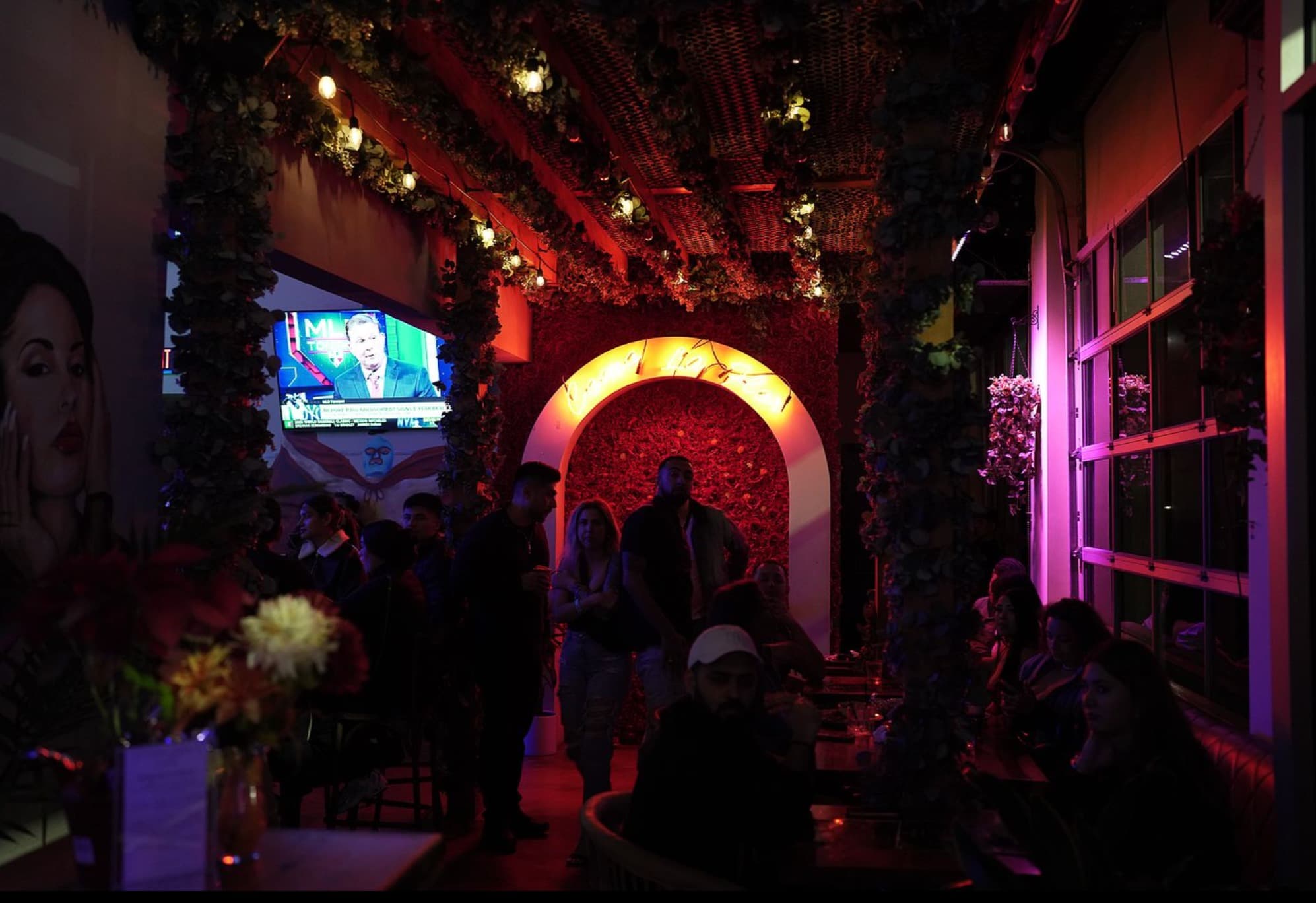 Venue with Neon Arch